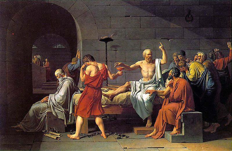 Jacques-Louis David The Death of Socrates oil painting picture